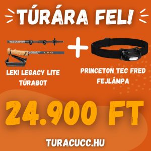 Leki Legacy Lite, 100 – 135 cm túrabot +Princeton Tec Axis 11