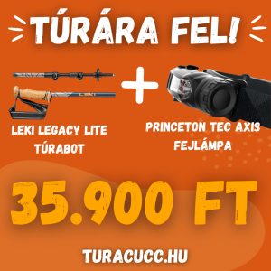 Leki Legacy Lite, 100 – 135 cm túrabot +Princeton Tec Axis