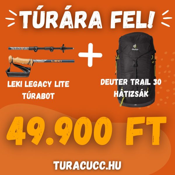 Leki Legacy Lite, 100 – 135 cm túrabot + Deuter Trail 30 hátizsák